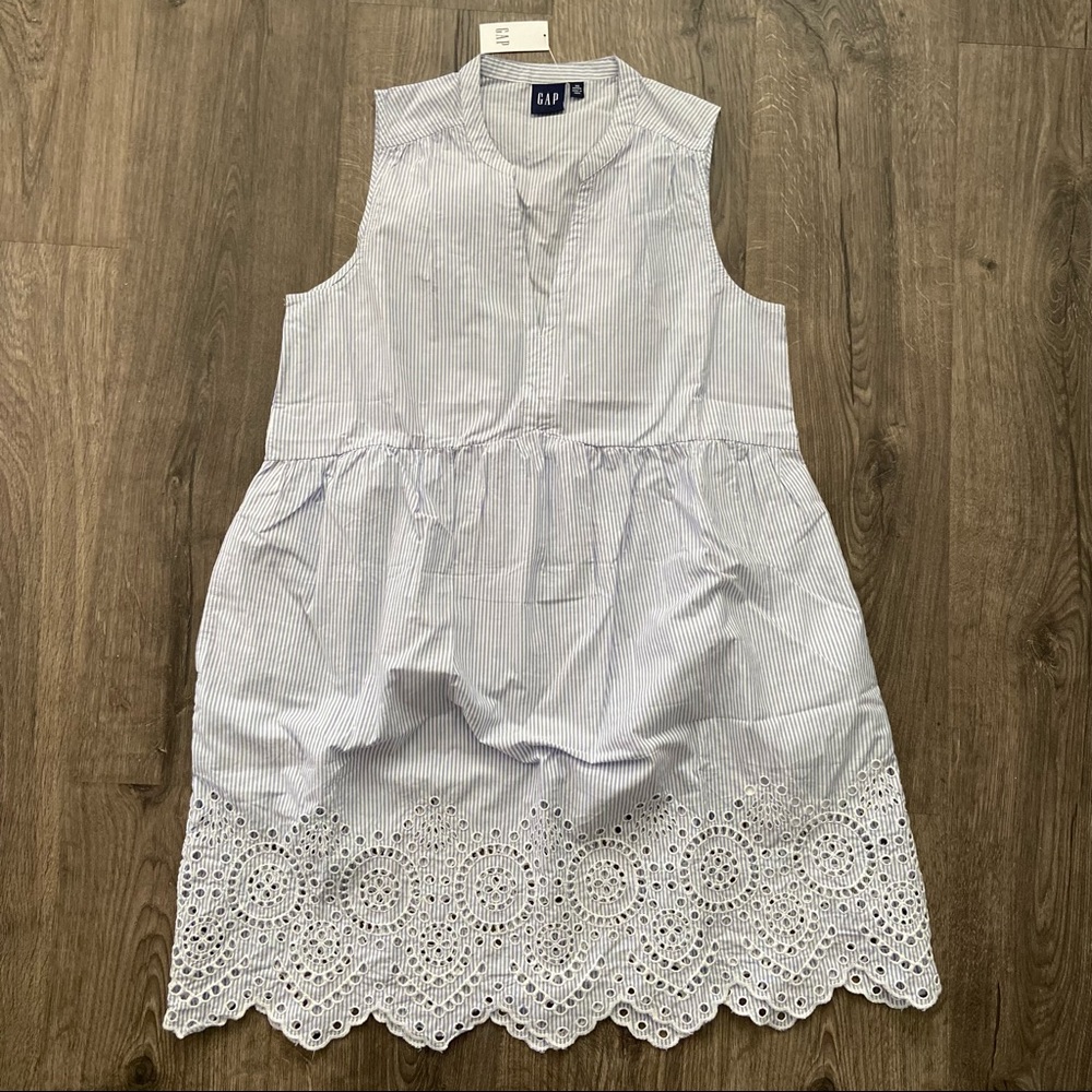 GAP Sleeveless Striped Dress with Pockets NWT